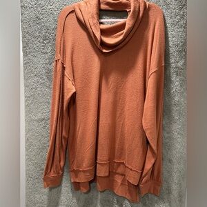 Cato Women's Rust Cowl Neck Pullover Sweater